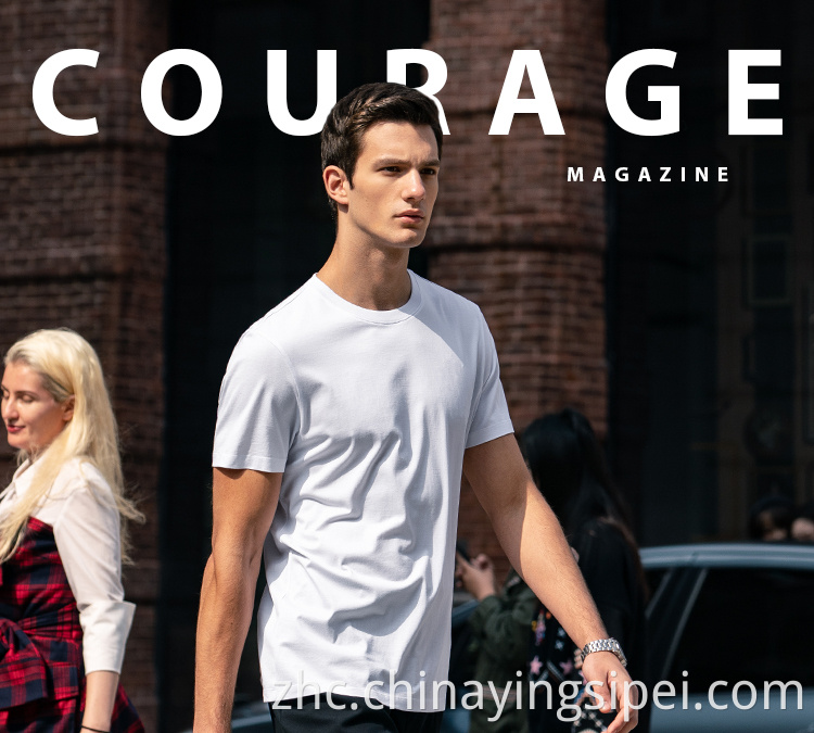 批发高质量男士T恤100%棉花多种颜色定制纯T恤徽标印花黑色T恤衫准备好库存